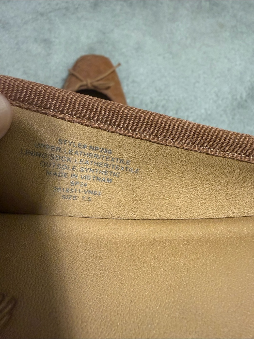 Madewell Woven Leather Ballet Flats in Tan - Picture 5 of 5